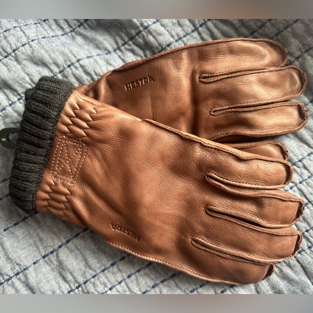 Hestra Deerskin Primaloft Rib Gloves - Size 8